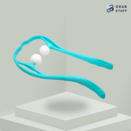 Alat Pijat Leher Manual Relaxing Terapi Kesehatan Refleksi Rubber Ball Massage / Ball Roller Massager Alat Pijat Leher Pundak Punggung Lengan Kaki Paha Betias / Alat Pijat Leher Ring Stove Pipe Otot Wheels Massager / Pemijat Leher Untuk Refleksi Rileks