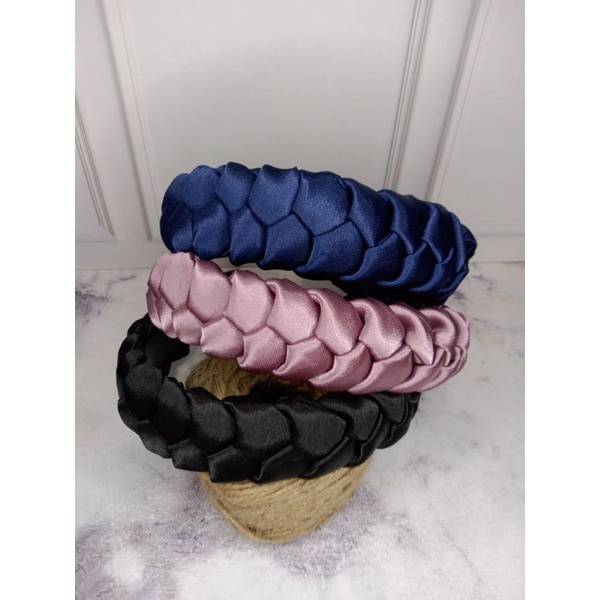 BANDO KOREA SCRUNCHIE KEPANG SATIN AKSESORIES RAMBUT