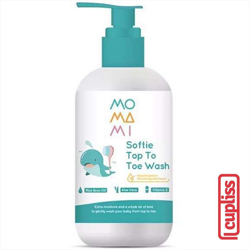 MoMaMi Softie Top to Toe Wash 235ml Liquid Sabun Bayi Anak 126613