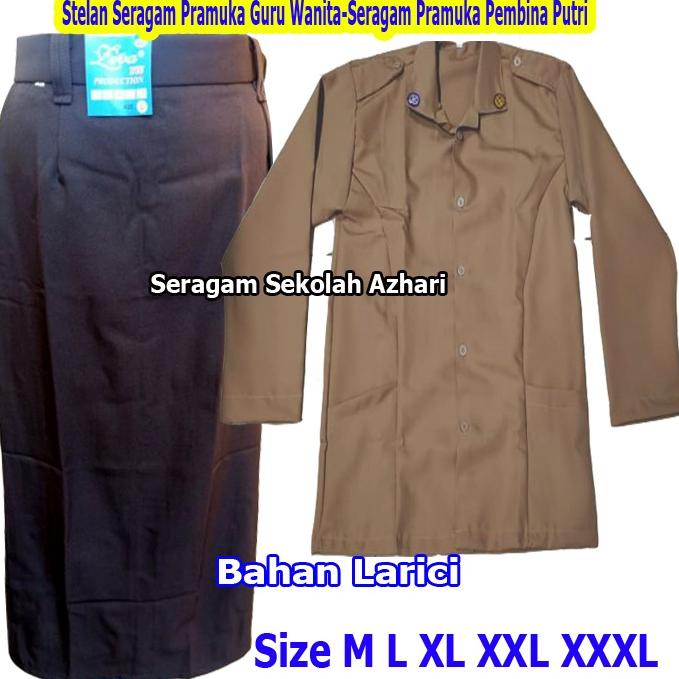 [WC8PA7538] Setelan Seragam Pramuka Guru Wanita-Stelan Seragam Pramuka Pembina Wanita-Seragam Pramuk