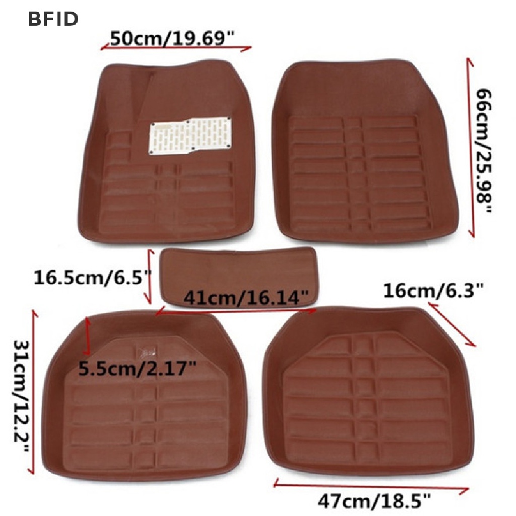 [BFID] 5pcs Universal Car Auto FloorLiner Karpet Depan &amp; Belakang Semua Cuaca Mat  [ID] Baju Kaos Distro Pria Wanita Lengan Panjang [ID]