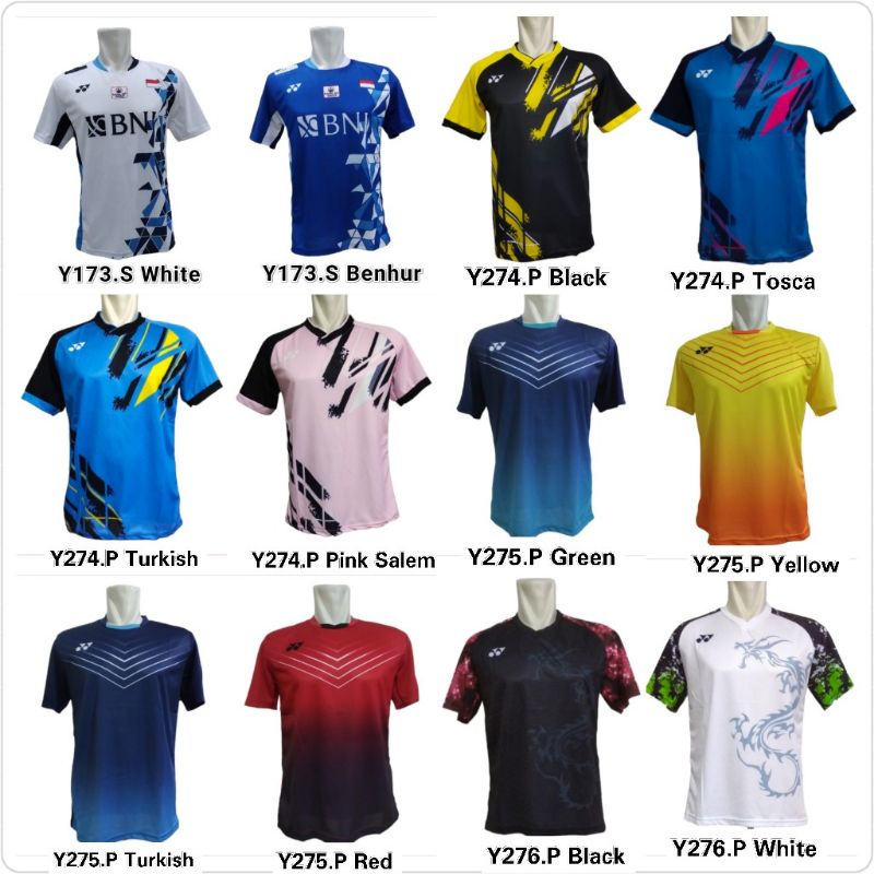 Jersey Atasan Olahraga Badminton / Baju Bulutangkis / Baju Olahraga Murah / Kaos Bulutangkis Pria Wanita / Atasan Badminton Lokal / Kaos Latihan / Baju Lomba / Yy Vic Lin / Jersey Badminton Dewasa