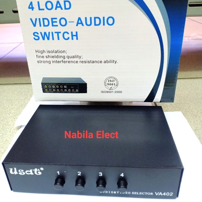 Tgs Av Selector/Video Audio Switch 4Load 402