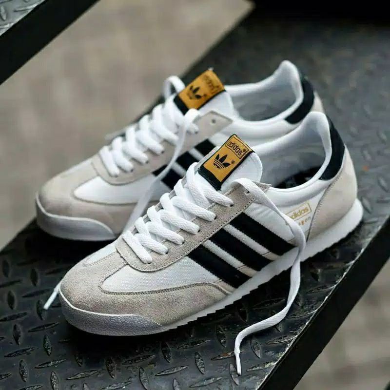 ADIDAS DRAGON WHITE BLACK ORIGINAL SNEAKERS PRIA