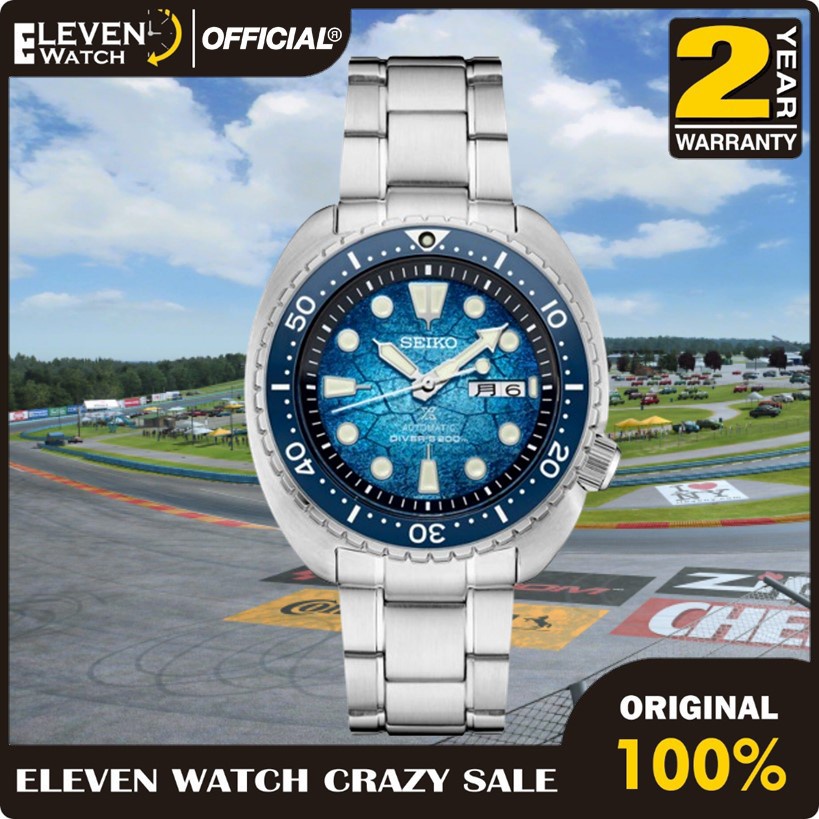 [Promo] Jam Tangan Pria Seiko SRPH59 Prospex US Special Edition Ocean Conservation Turtle Diver Auto