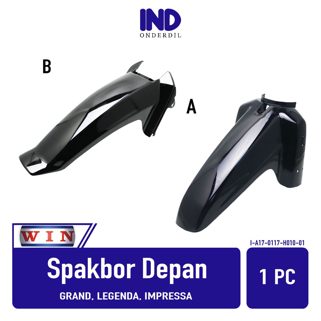 Spakbor-Spakboard-Slebor-Spak Bor-Board-Cecepet Depan-Front Merk Win Bagian A &amp; B Astrea Grand &amp; Legenda &amp; Impressa-Impresa