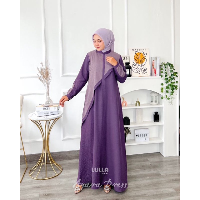 AYARA DRESS BY LULLA LOOKS GAMIS MUSLIMAH CANTIK TERBARU