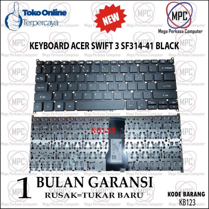 Keyboard Laptop Acer Swift 3 Sf314-41 Black