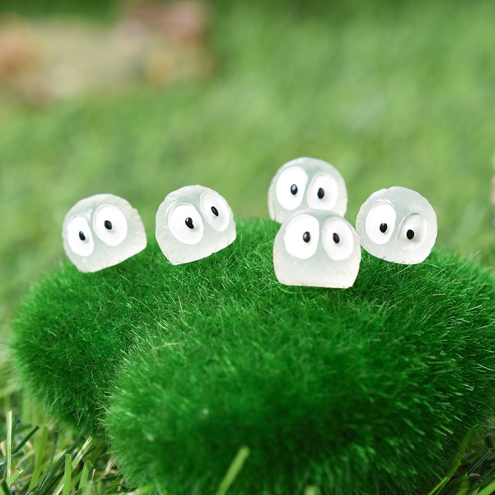 [Harga Grosir]5 Pcs Ornamen Pot Tanaman Alien Elf Luminous Bahan Resin Untuk Dekorasi Taman