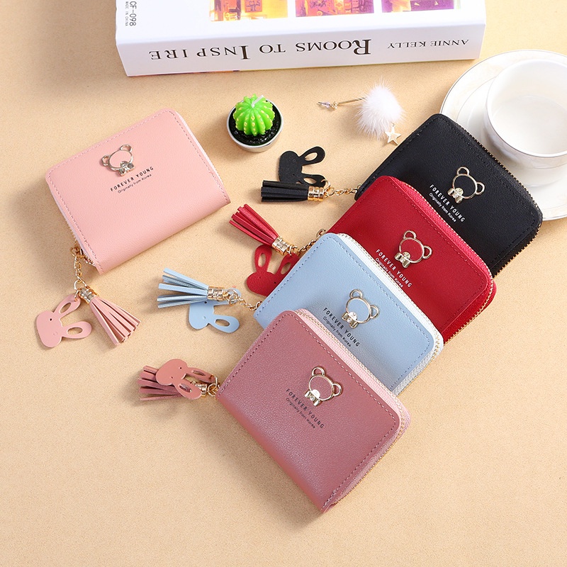 ( Fy ) COD Dompet import Dompet Wanita Mini Cantik A28 / A40 Dompet Import murah cantik Real Pict