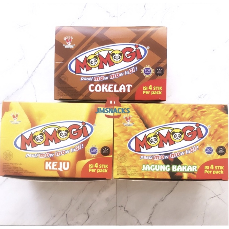 

[GROSIR!!] NEW Momogi Snack isi 10pcs 1 DUS isi 12 PAK isi 10pcs - grosir momogi nikmat enak termurah