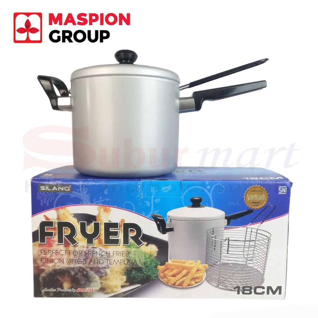 Panci Multi Fryer Maspion | Penggoreng Saringan | Kentang Goreng 18 cm 3.3 liter