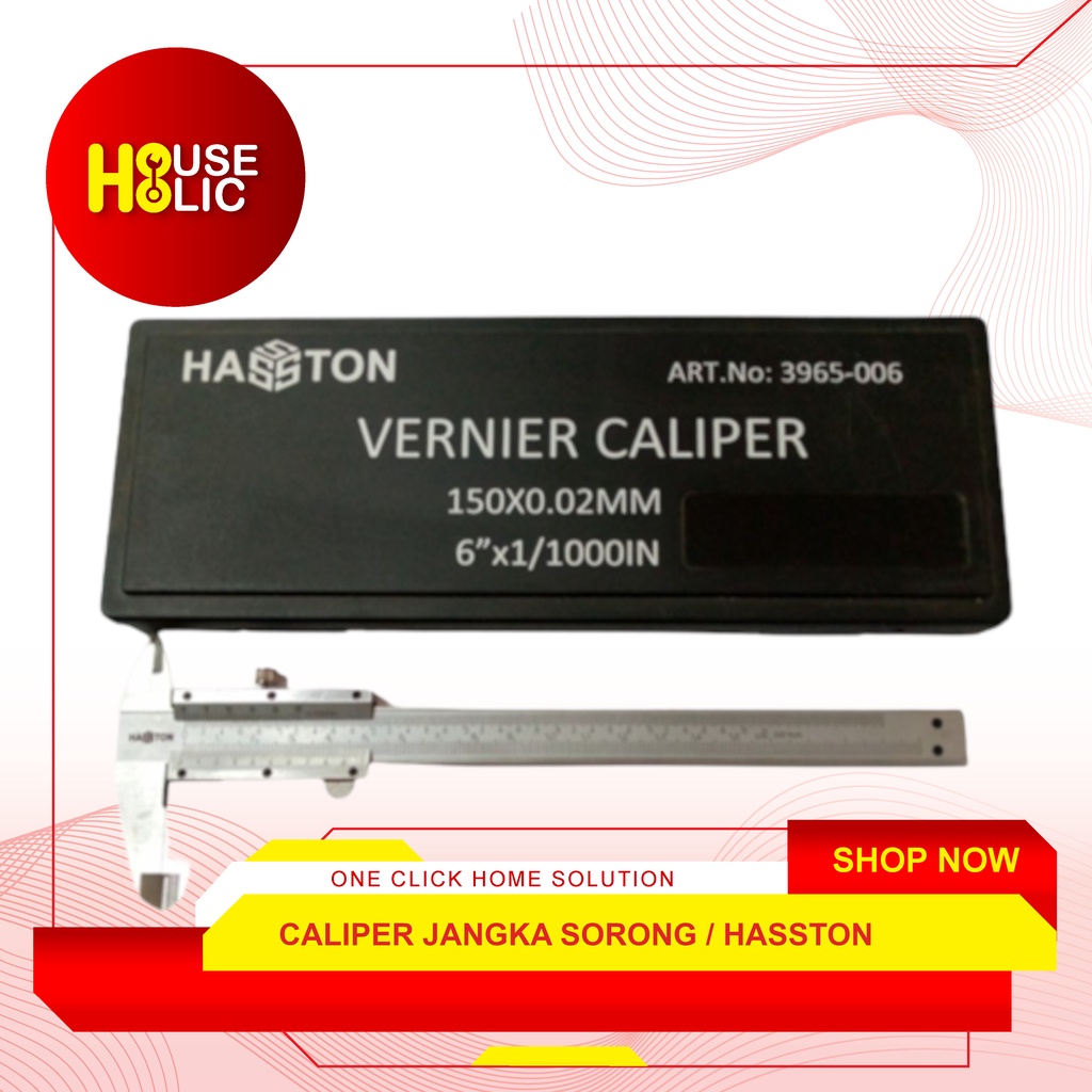 HASSTON Caliper 6'' Inch Kaliper Jangka Sorong Sigmat Analog 3965-006