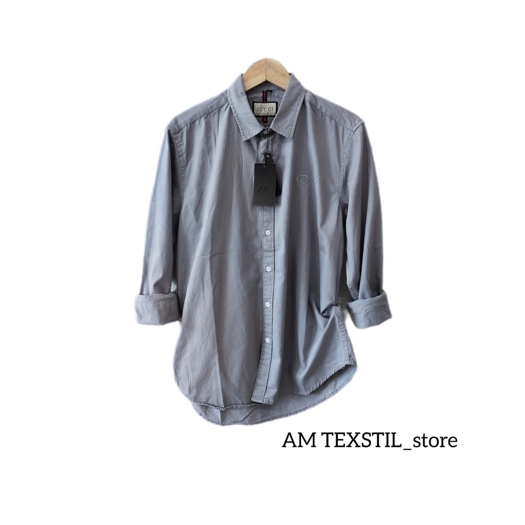 Kemeja Polos Panjang Pria Dewasa/Kemeja hitam polos/baju kemeja polos panjang/baju kemeja pria