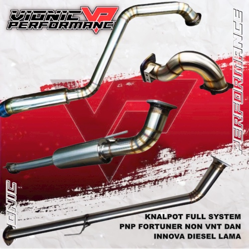 KNALPOT FULL SYSTEM PNP FORTUNER NON VNT DAN INNOVA DIESEL LAMA