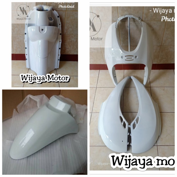 bodi belakang+tameng+leksil kunci+laci+spakbor depan scoopy karbu wijaya motor