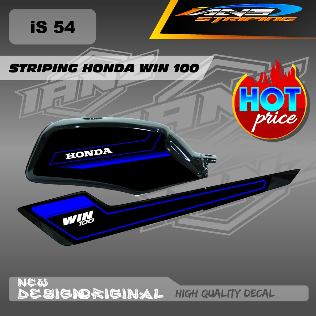 NEW STRIPING TANGKI HONDA WIN 100 CUSTOM HOLOGRAM / NON HOLOGRAM IS54