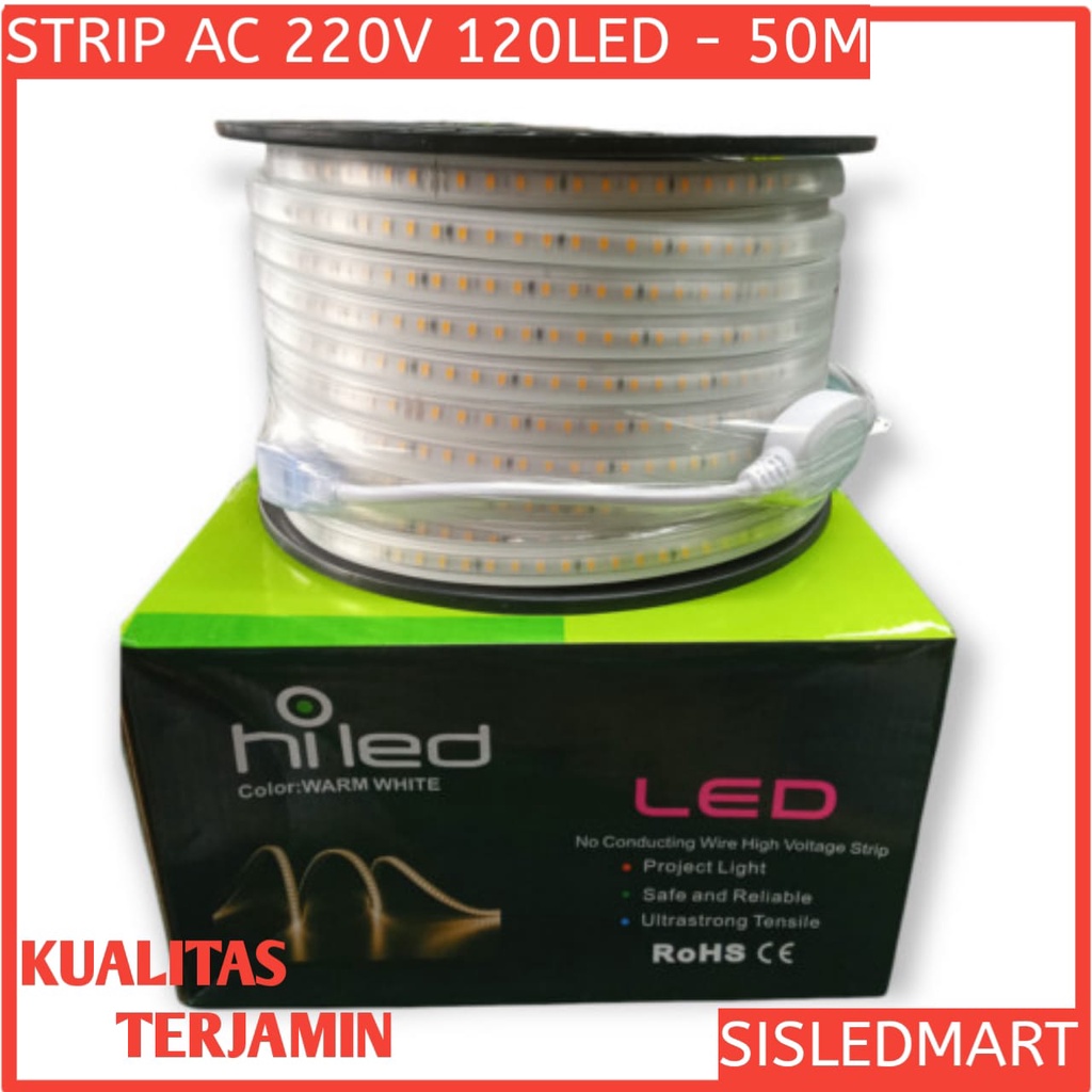 Jual Lampu Led Strip Hiled Hi Led Selang Smd Ac V Meter Shopee