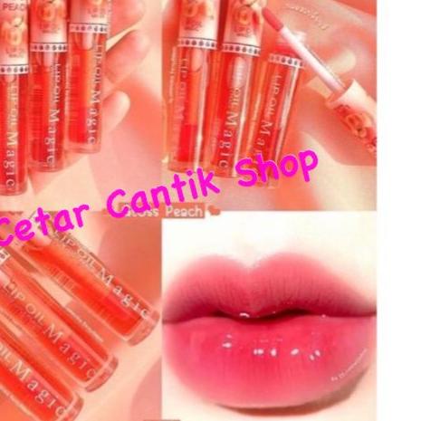 ☃ [LUSINAN] Lip Oil Magic Peach Hasaya / Sasimi Liptint Peach ►