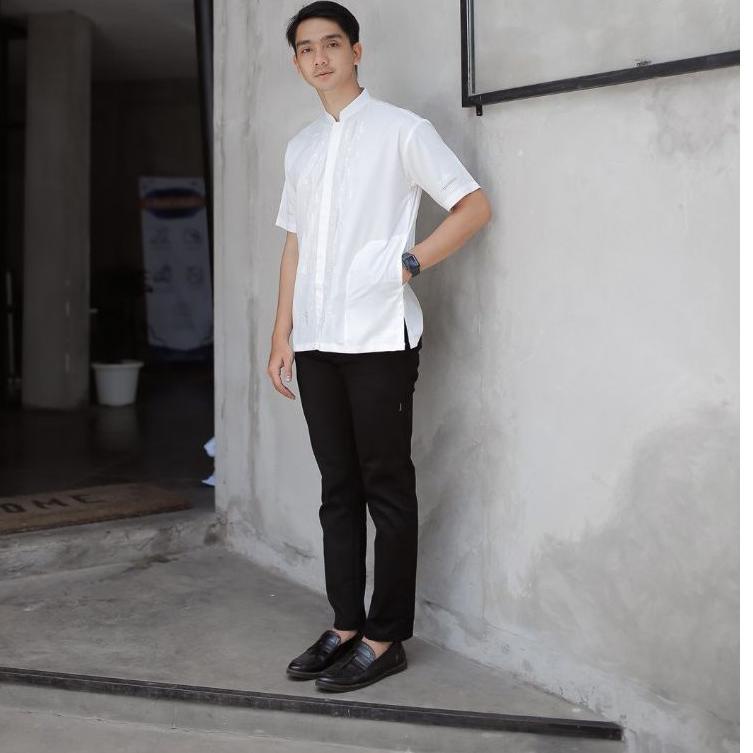 ⇷ baju Koko Kerancang padang full bordir dan sulam tangan lengan panjang dan pendek ヅ