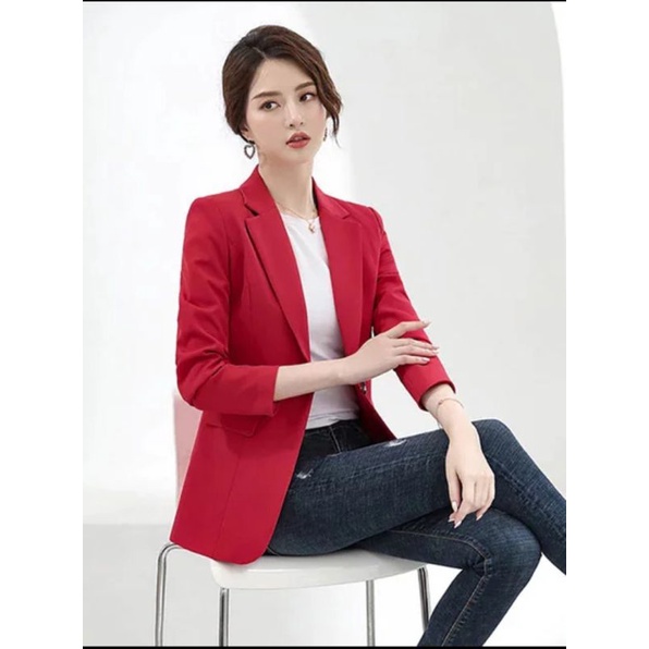 Blazer Wanita/Blazer Wanita Korea Casual/Jas Wanita Blazer