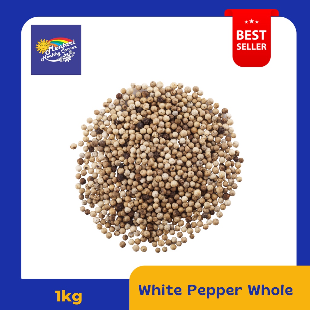 Lada Putih Utuh Bangka 1kg / White Pepper Whole 1kg