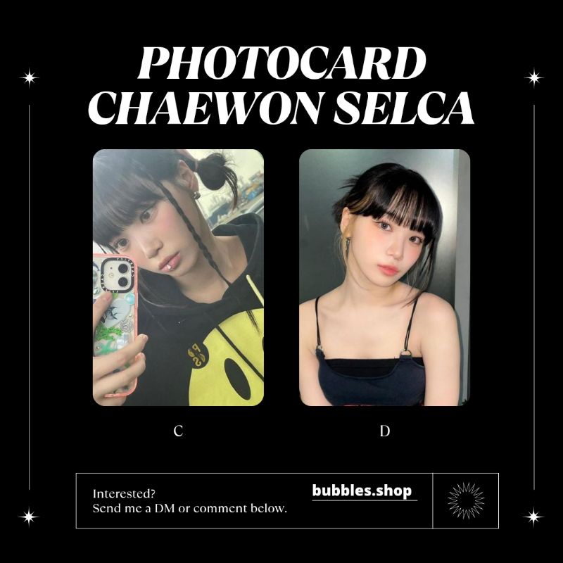 PHOTOCARD UNOFFICIAL CHAEWON LE SSERAFIM SELCA