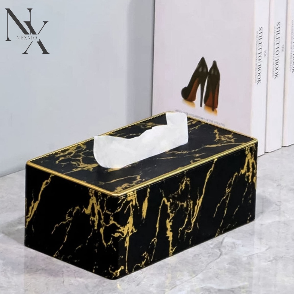 NexXio Tempat Tissue Gold/ Tempat Tissue Marble / kotak tissue gold / kotak tissue marble/ tissue box marble / tissue box gold / tempat