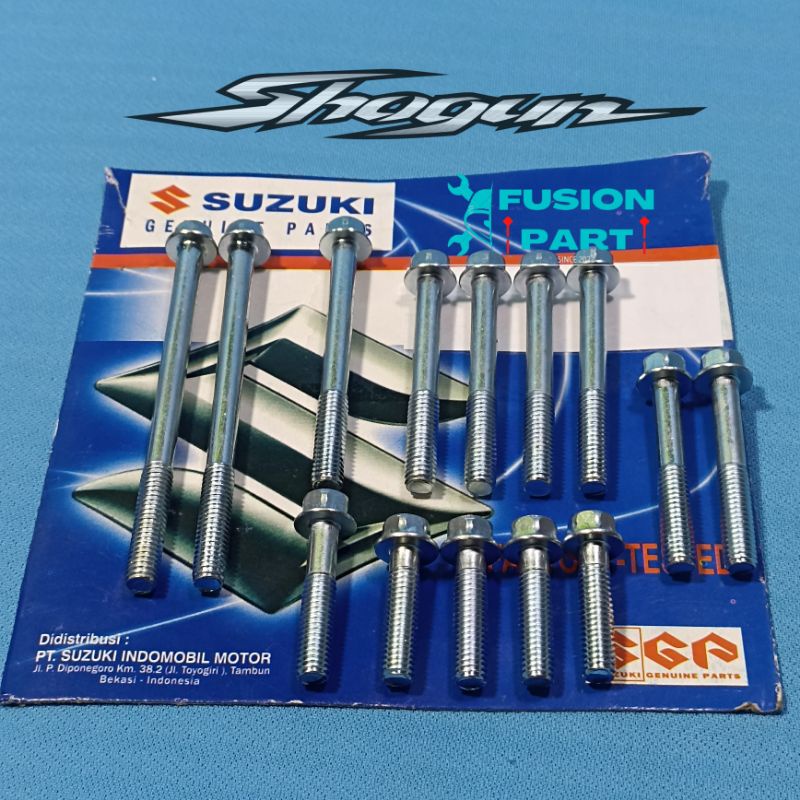 1set baut blok kiri kanan kopling magnet Shogun 110 Shogun Kebo