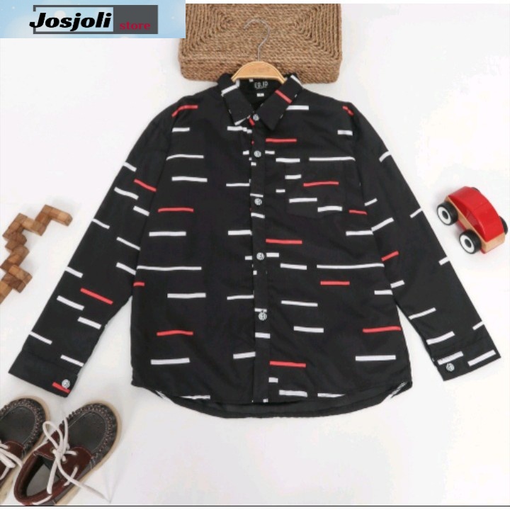 JOSJOLI_STORE/Kemeja Kids Kenzi/Kemeja Pria Dewasa Lengan Panjang/Fashion Anak/Size S, M, L, XL