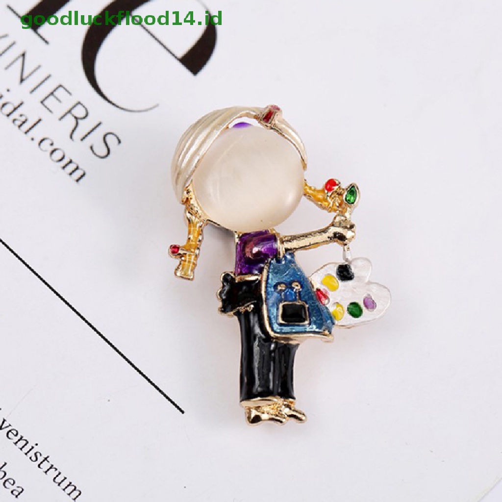 [GOOGFOUR] Paing Gadis Bros Untuk Wanita Opal Lucu Brooch Pin Fashion Anak [TOP]