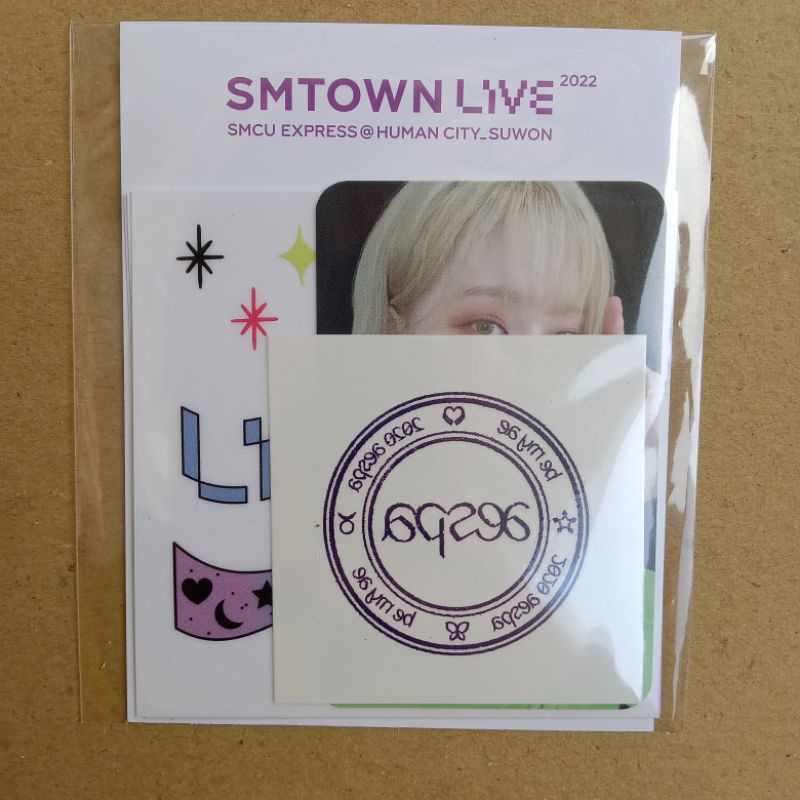 [ Ready stock ] sealed SMCU AR Tattoo sticker set photocard Winter Aespa SM Town live 2022 express @