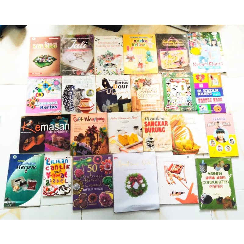 OBRAL BUKU MURAH ORIGINAL / KERAJINAN TANGAN / KETERAMPILAN / KERAJINAN / CUCI GUDANG