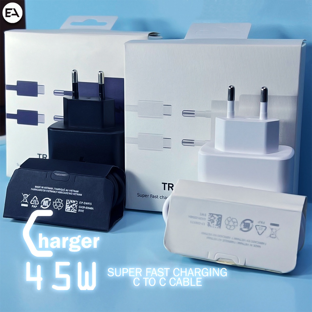 Charger SMG 45WATT S20 ULTRA SUPER FAST CHARGING ORIGINAL 100%