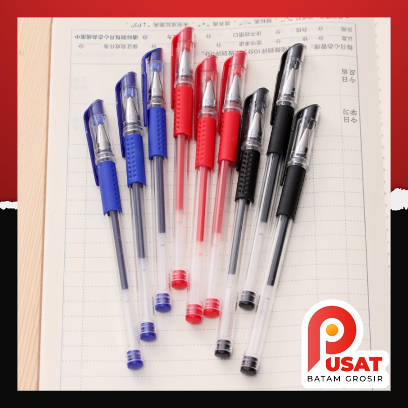 

Pusat Batam Grosir - S186 Alat Tulis / Pena Gel 0.5 mm / Perlengkapan Sekolah / Pulpen