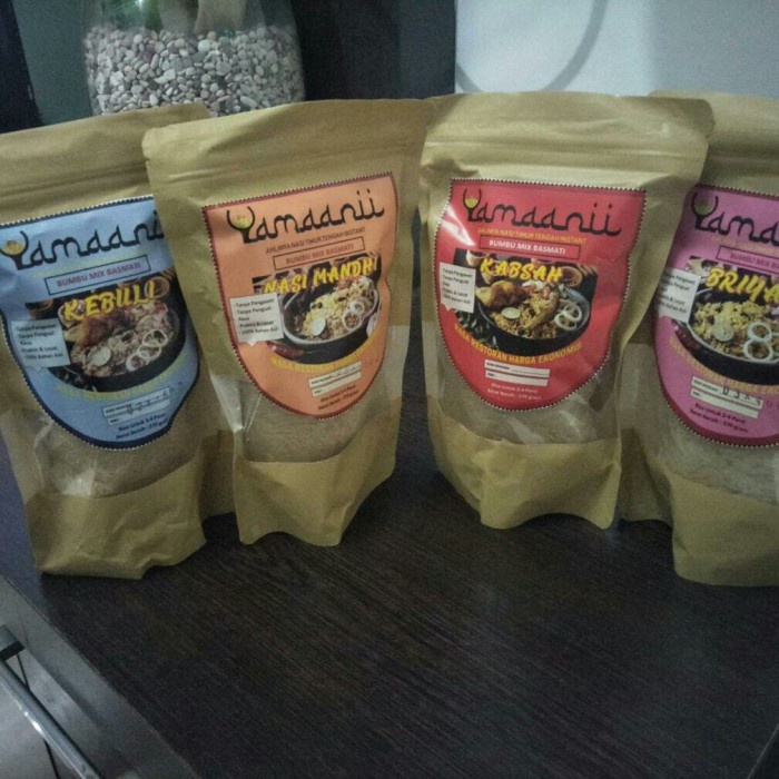 

Produk Terbaik] Paket Beras Nasi Basmati YAMANI Mix Bumbu Kebuli Kabsah Mandhi Briani