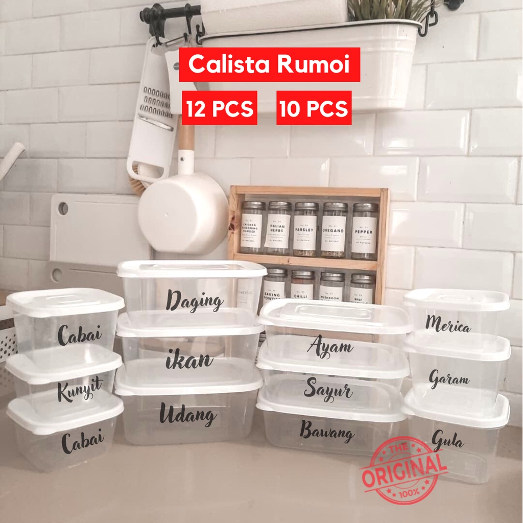 CALISTA FOOD KONTAINER KULKAS SET CALISTA RUMOI PREMIUM WADAH KOTAK SET PENYIMPANAN MAKANAN KULKAS T