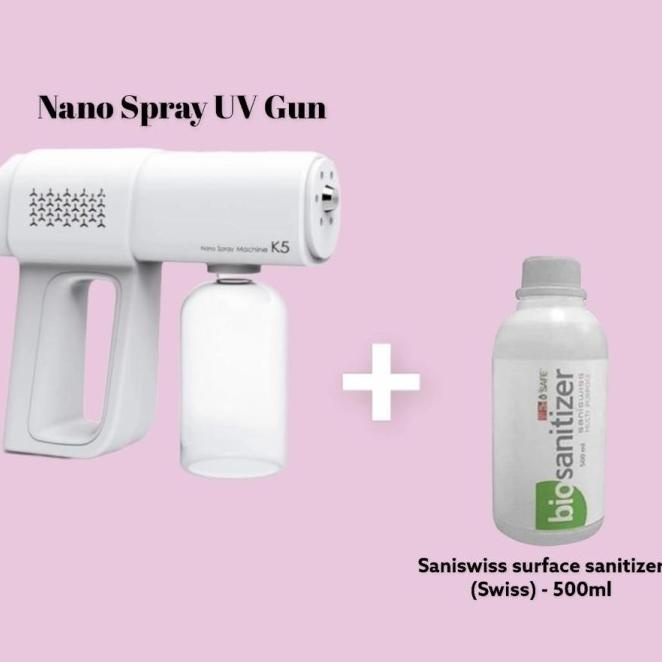 Nano Uv Spray Gun Disinfektan Set