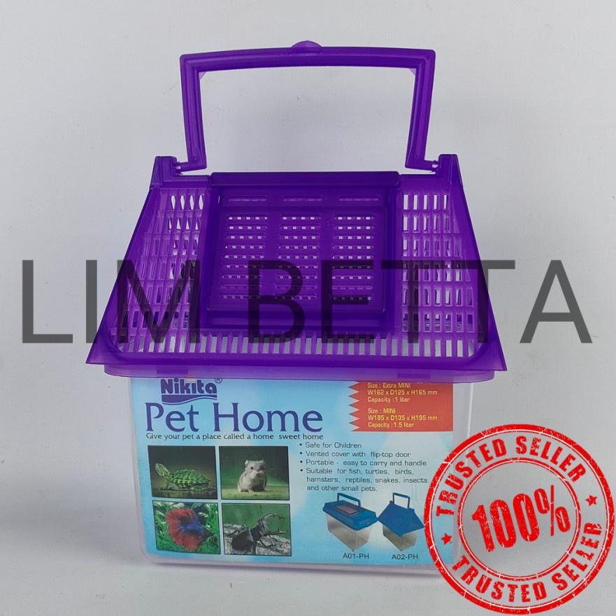 Terbaik Minggu Ini  [Bonus Mini Gold] Aquarium Pet Home  Besar / Rumah Kura Kura