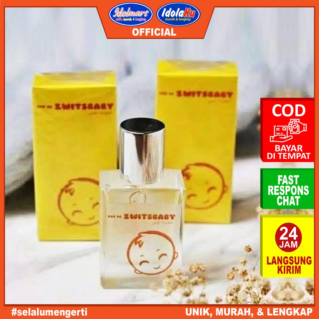 IDOLMART Parfum Thailand Zwitsal Baby Botol Kotak isi 30ml Parfum Tahan lama- Parfum- Karawang