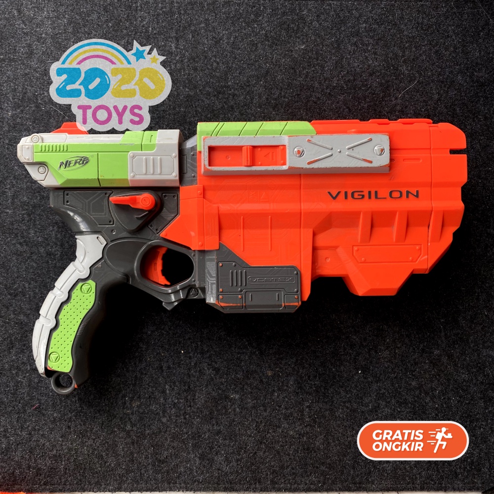 Nerf Vortex Vigilon Mainan Tembakan Bekas Pistol Preloved
