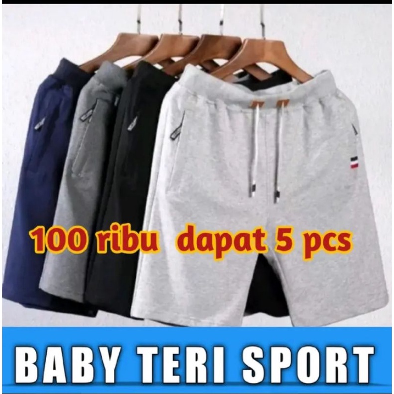 celana babytery pendek 100 dapat 5pcs,celana boxer,celana joger panjang