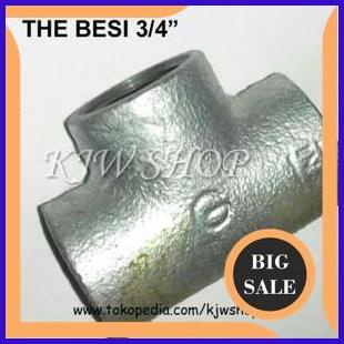 parts Tee Galvanis Besi 3-4 INCH - The Besi Galvanis 3-4 INCH Sambungan Nepel Pipa Cabang 3 Ukuran