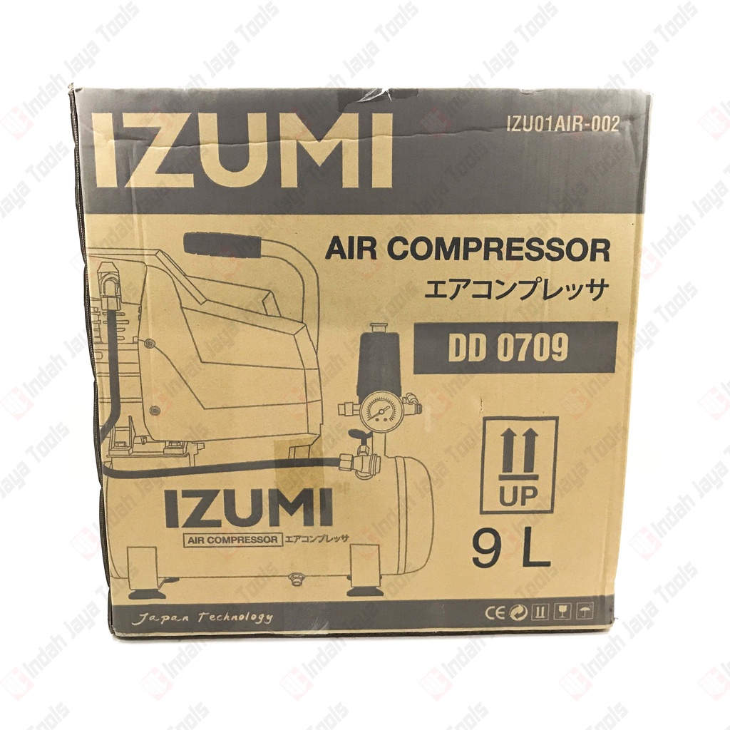 IZUMI DD0709 Kompresor Angin Listrik 3/4 HP 9 Liter - Air Compressor