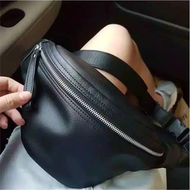 Waistbag unisex 01-6597 Tas Pinggang wanita / pria grosir murah kualitas kulit halus THR