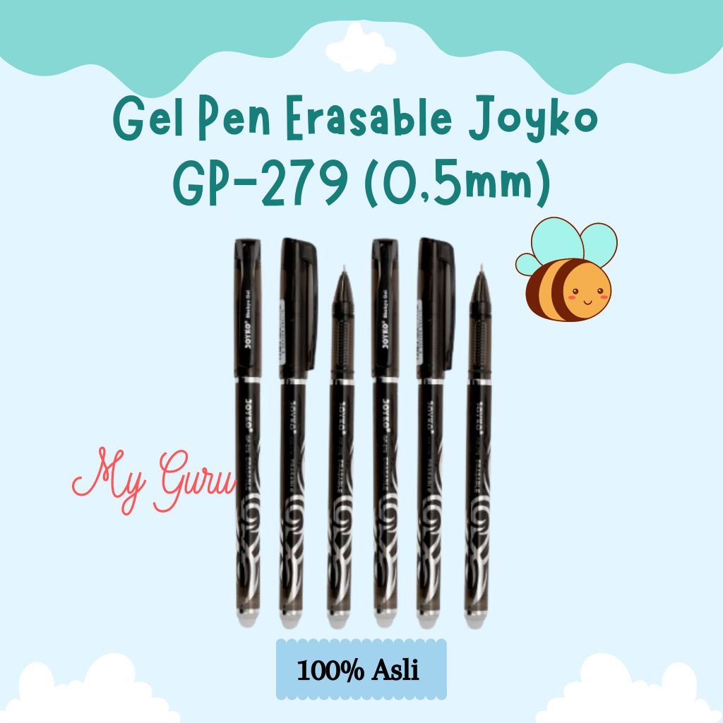 

[PCS] ERASABLE GEL PEN JOYKO GP-279 / PULPEN PENA BISA DIHAPUS (0.5 MM)