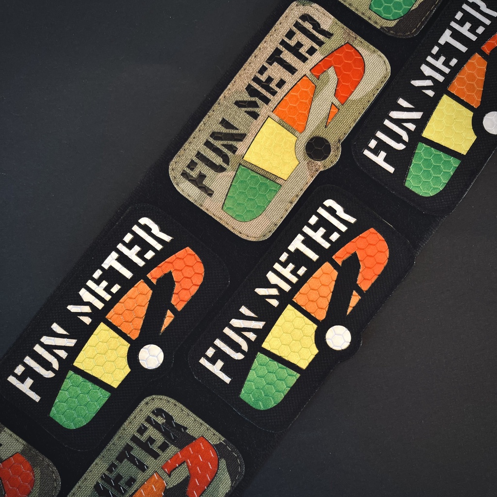 Patch FUN METER Laser Cutting Include Velcro