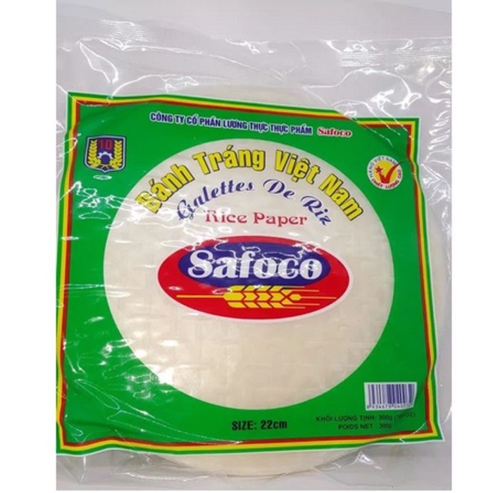 

Past 2 X 300Gr Safaco Vietnam Rice Paper - Kulit Lumpia - Diameter 22 Cm