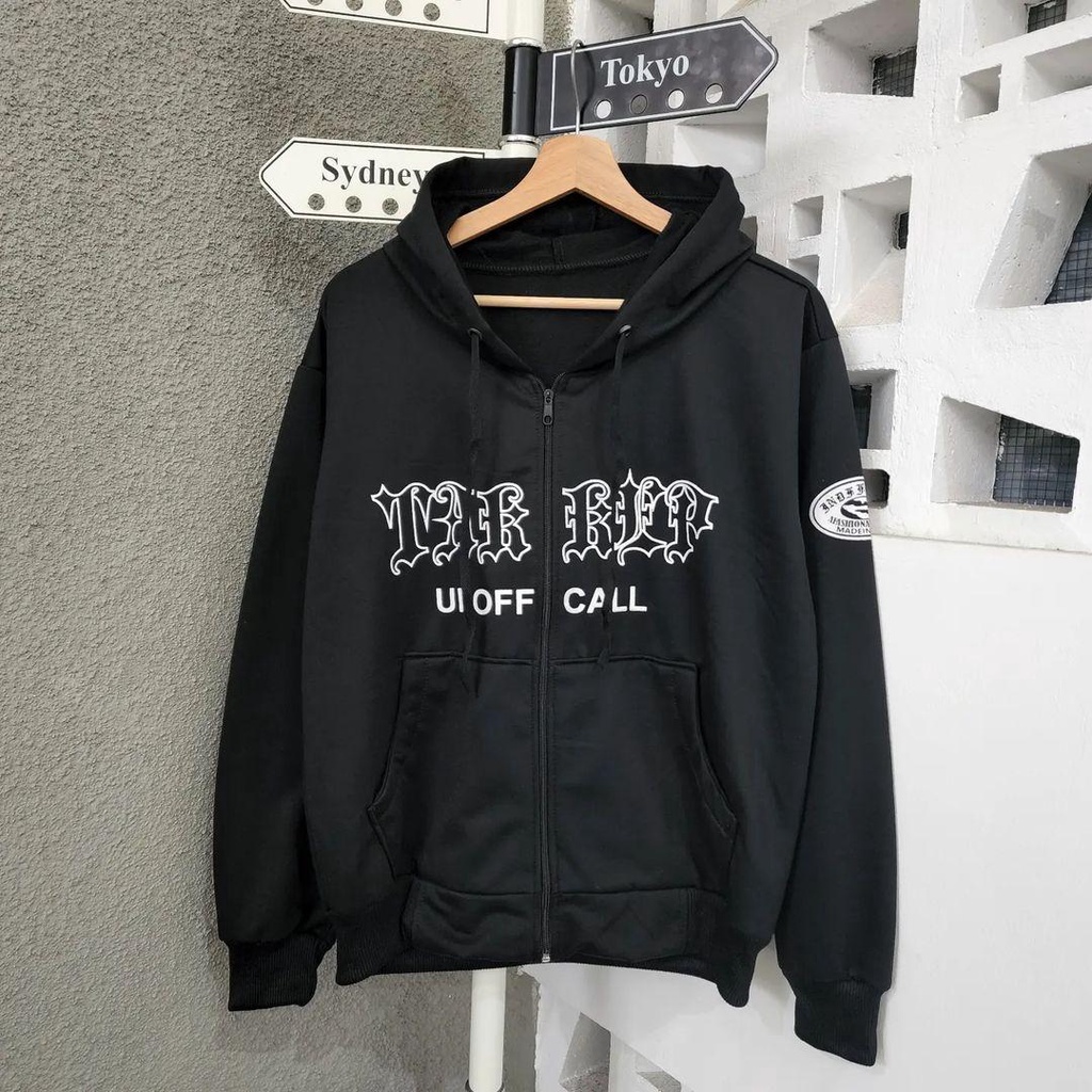 Hoodie Sweater TAKEEP UN OFF CALL zipper bisa untuk jaket pria/wanita