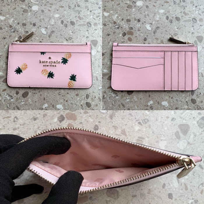 

Yar Ks Staci Pineapples Large Slim Card Holder Pink Multi